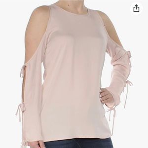 NWT Revolve L'academie Tie Sleeve Blouse Blush Pink